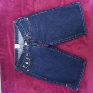 True Religion Jean knee shorts